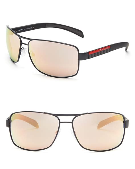 prada 59mm aviator sunglasses|prada aviator sunglasses polarized.